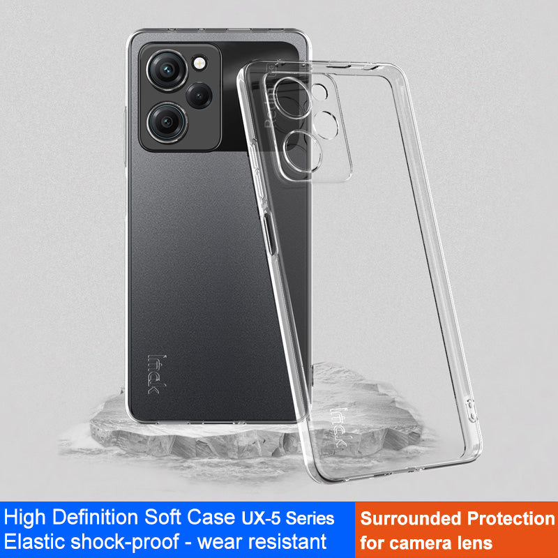 IMAK UX-5 Series for Xiaomi Redmi Note 12 Pro Speed 5G/Poco X5 Pro 5G Clear TPU Phone Case Scratch-Resistant Protective Cover IMAK UX-5 Series for Xiaomi Redmi Note 12 Pro Speed 5G/Poco X5 Pro 5G Clear TPU Phone Case Scratch-Resistant Protective Cover